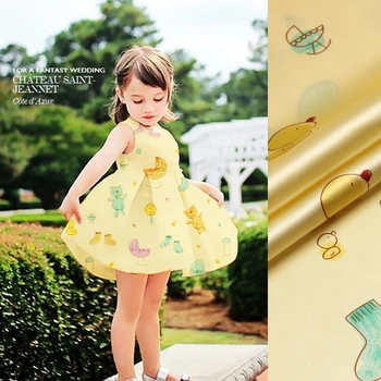 

CNUM SS037 100% Natural Silk Satin/Baby Land/Silk Fabric Charmeuse Printing/Width 1.25yd Thickness 16.50mm