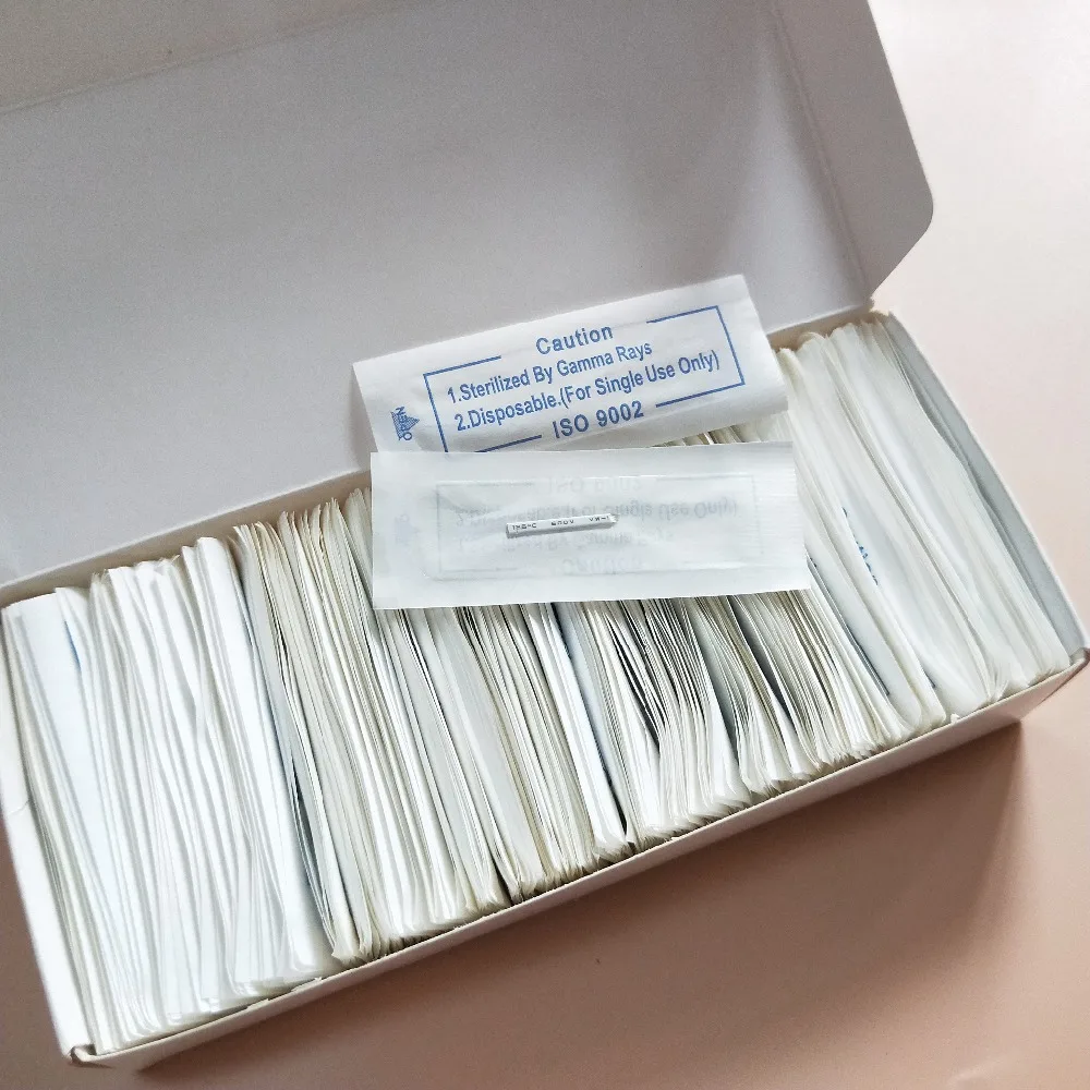 

500pcs/box 7pins Eyebrow Manual Blades Permanent Makeup Flex Needles For Microblading Manual Tattoo Pen