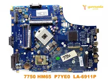 Оригинальный Для acer 7750 Материнская плата ноутбука 7750 HM65 P7YE0 LA-6911P испытанное хорошее Бесплатная доставка