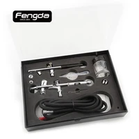 FENGDA BD-280K Аэрограф пистолет краска для лица тела татуировки ручные инструменты гравитационная подача всасывающая подача воздушный шланг дизайн ногтей украшения торта - изображение