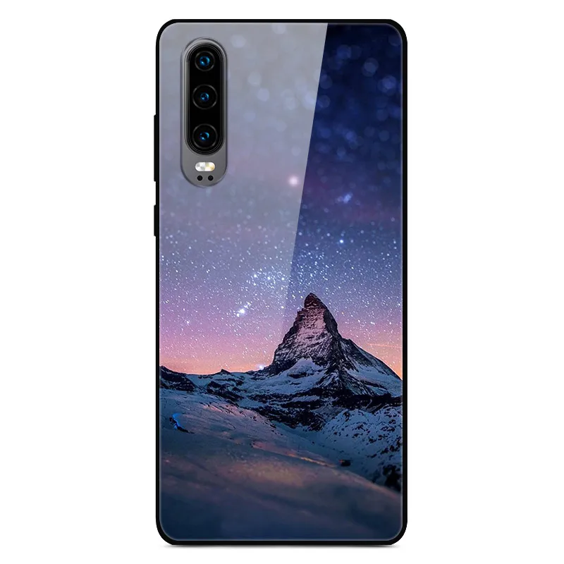 Чехол H для huawei P30, жесткий стеклянный чехол для телефона huawei P30 Pro P30Pro, Мягкий бампер, закаленное P 30, пространство для Huawe P30 - Цвет: 9