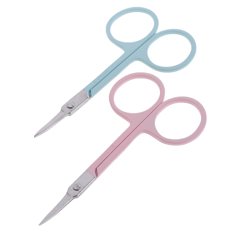 1pc Stainless Steel Makeup Scissor Eyebrow Eyelashes Nose Hair