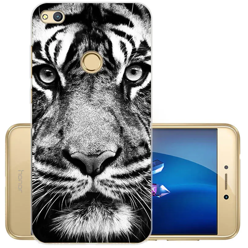 Painted Soft TPU Cover for Huawei P8 P9 Lite 2017 Clear Silicone Case Y5 Y6 2017 P Smart Honor 10 9 8X 9 lite Protective Fundas  (2)