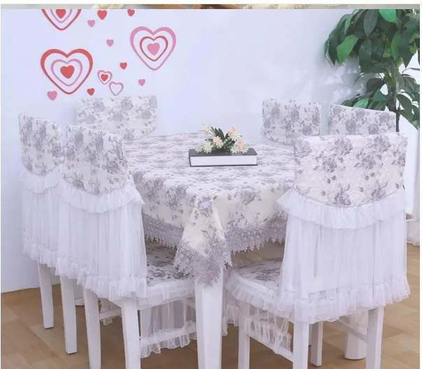 

Home table cloth Embroidered polyester rectangle tables covers floral woven table cloth