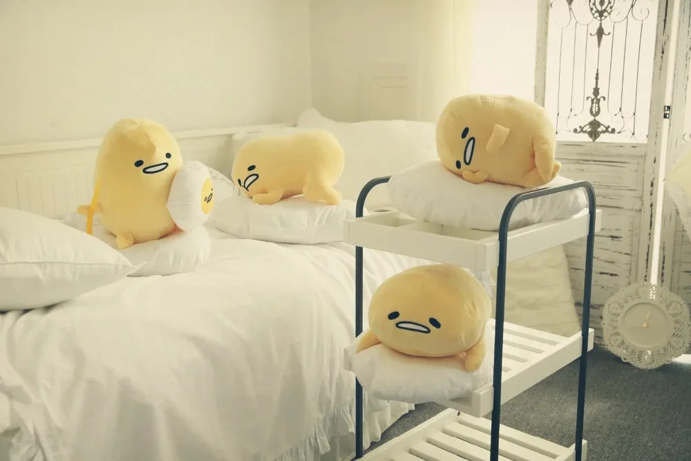 1 шт. 50*40 см Gudetama ленивое яйцо плюшевые игрушки яйца jun яичный желток брат большая кукла подушка ленивые шары мягкая игрушка для Рождественский подарок