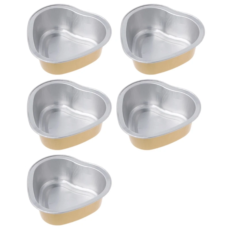 

5pcs 30g Hair Removal Hard Wax Bean Melt Heart Shape Bowl Warmer Waxing Healthy