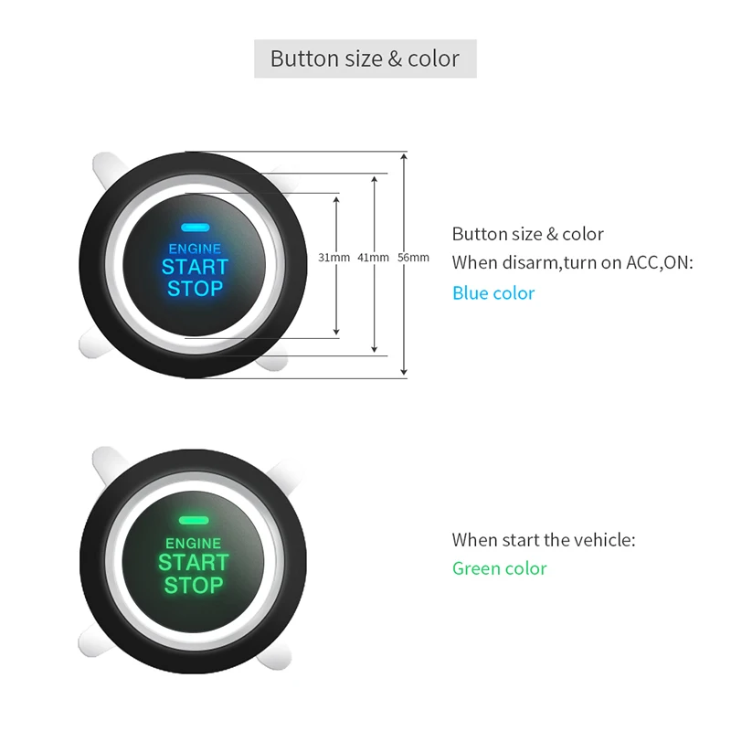Easyguard компания Smart key keyless go car аварийная система удаленного запуска двигателя