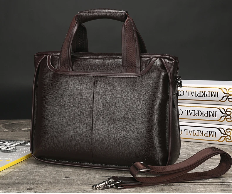 cowhide male commercial briefcase (10)