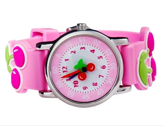 Уиллис мода Дети Кварцевые часы мультфильм 3D Часы яркий Цвет Стильный Аналоговые картинг желе водонепроницаемый Часы