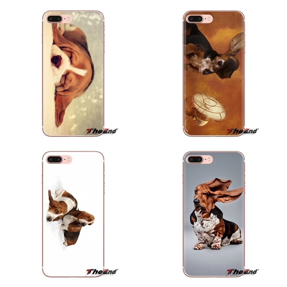 Basset Hound dog art portraits For Samsung Galaxy J1 J2 J3 J4 J5 J6 J7 J8 Plus 2018 Prime 2015 2016 2017 Soft Transparent Covers |