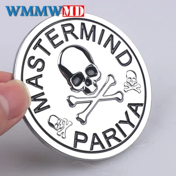 

3D Metal Skull Skeleton Crossbones Car Motorcycle Sticker Truck Label Emblem Badge Car Styling Decoration Auto Accessories