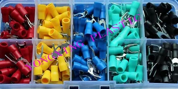 

200 piece/lot 2 size 5 color fork insulated terminal block sv1.25-3 sv1.25-4 electric terminal accessories