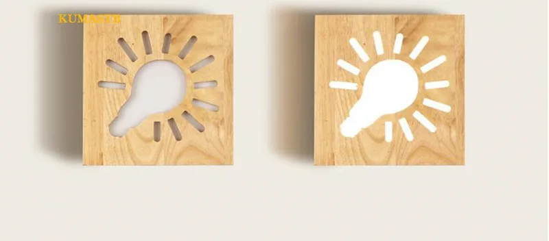 Solid Wood Wall Lamp 15