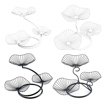 

Wrought Iron Storage Tray 3-layer Fruit Vegetable Basket Fruit Bowl Party Wedding Serve Tray Dessert Snacks Nuts Candy Plate