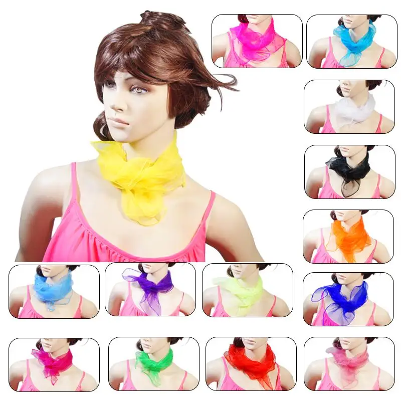Spring Summer Autumn Solid Color Thin Silk Scarves Chiffon