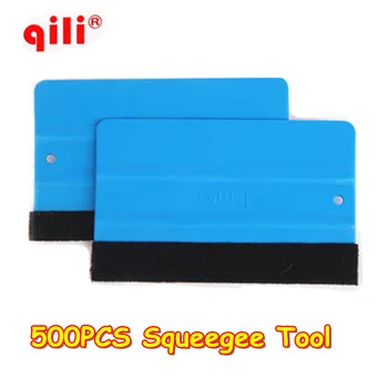 

500pcs/lot Felt squeegee high quality wrapping scraper with cloth pp sticker scraper car wrap tools felt scarper squeegee