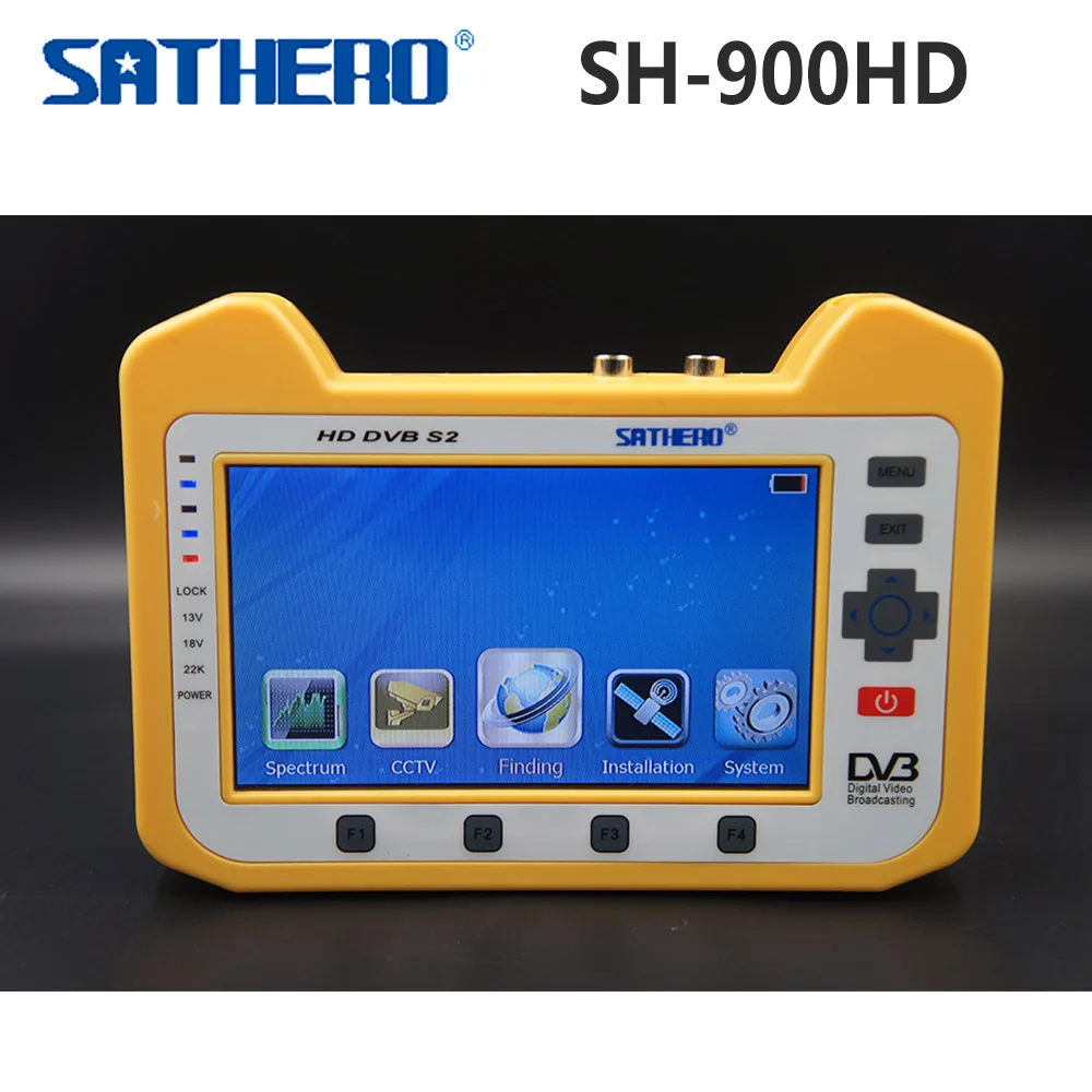 Genuine Sathero SH 900HD DVB S2 Digital Satellite Finder Meter with Spectrum Analyzer & Coaxial
