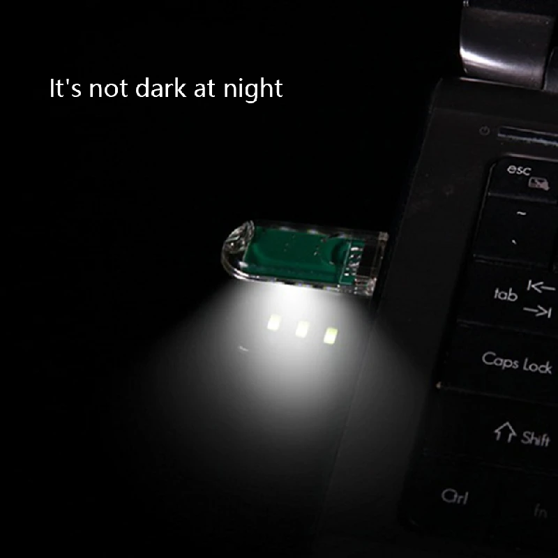 1 шт. портативный мини USB ночник 3 светодиода белый/теплый белый лампа для чтения DC