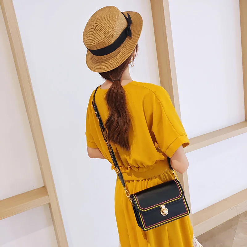 2019 النساء حقائب كتف الإناث حقيبة يد جلدية Crossbody رفرف حزمة أعلى-حقائب بيد منحرف كبار امرأة حقيبة الفاخرة
