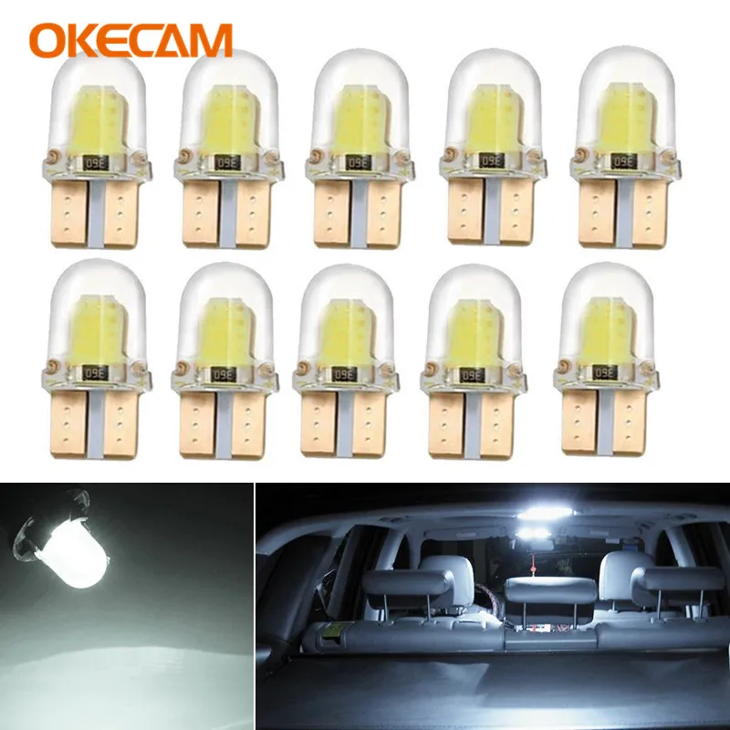 10x T10 Canbus W5W LED Автомобильный клиновидный для салона светильник Mitsubishi Outlander 3 Lancer 10 9