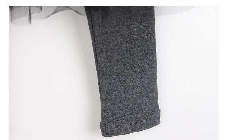 fashion girls leggings with long mesh skirt pants black teenagers baby kids leggings for girls 2017 spring autumn children pants clothing (9)