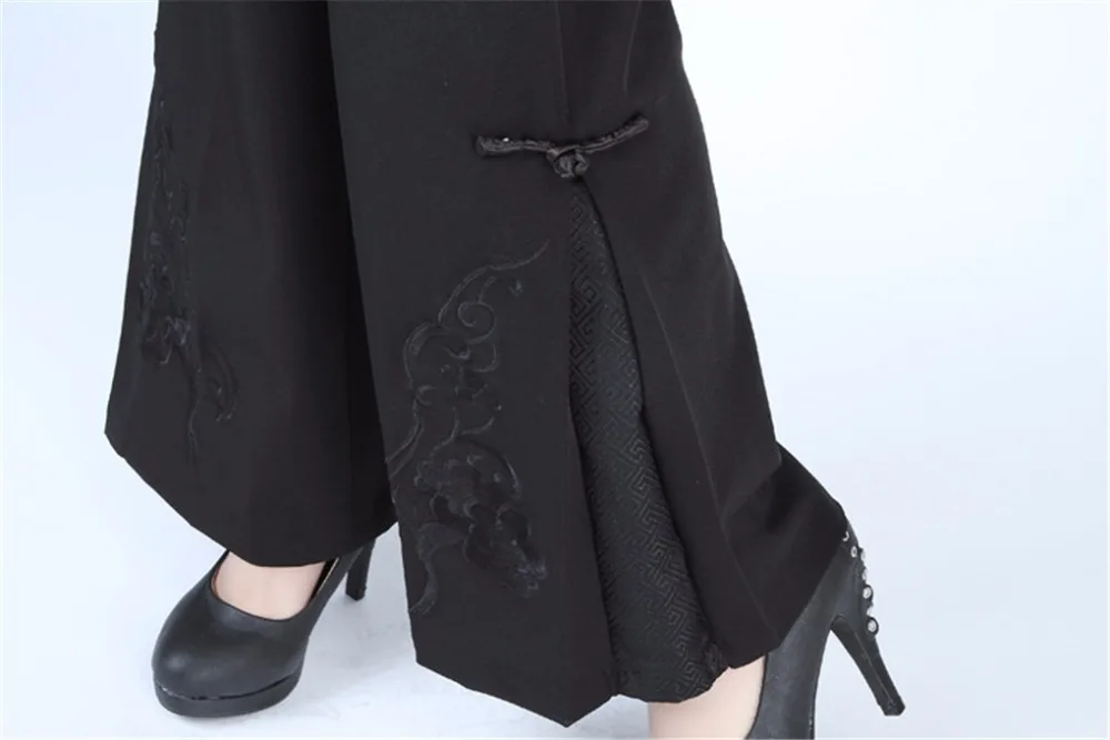 Шанхай история китайские брюки Китайская традиционная одежда Женская Ручная роспись расклешенные брюки длинные брюки 4 стиля