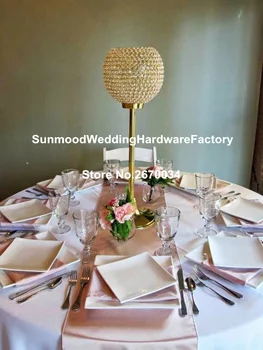

New product gold crystal centerpiece for wedding table
