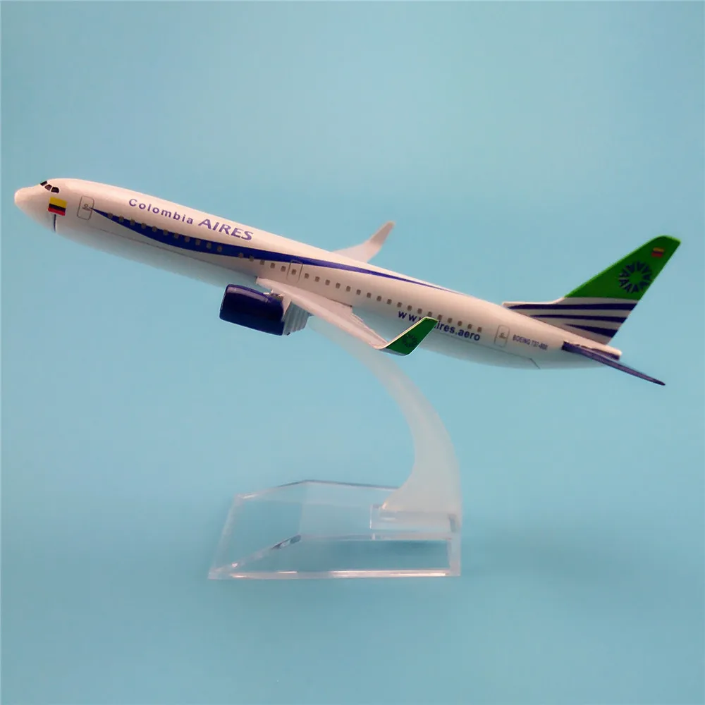 16cm Metal Alloy Plane Model Air Aires Colombia Airlines B737 Airways Aircraft Boeing 737 800 Airplane w Stand Gift | Дом и сад