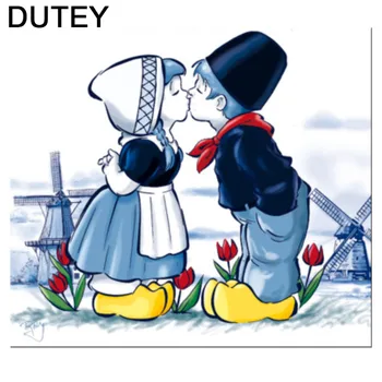 

5D DIY Diamond Painting Embroidery Anime couple Handicraft Needlework Full Diamond Mosaic Cross Stitch Home Decor