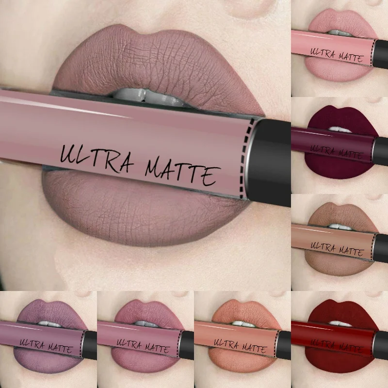 

Sexy 12 Colors Long Lasting Waterproof Ultra Matte Liquid Lipstick Moisturizer Beauty Makeup Beauty