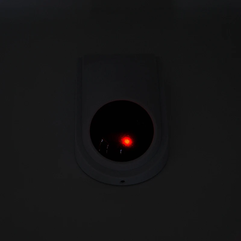 Наружная поддельная камера для домашнего наблюдения, имитация безопасности, мини-камера видеонаблюдения, красный мигающий светодиодный свет, поддельная белая камера