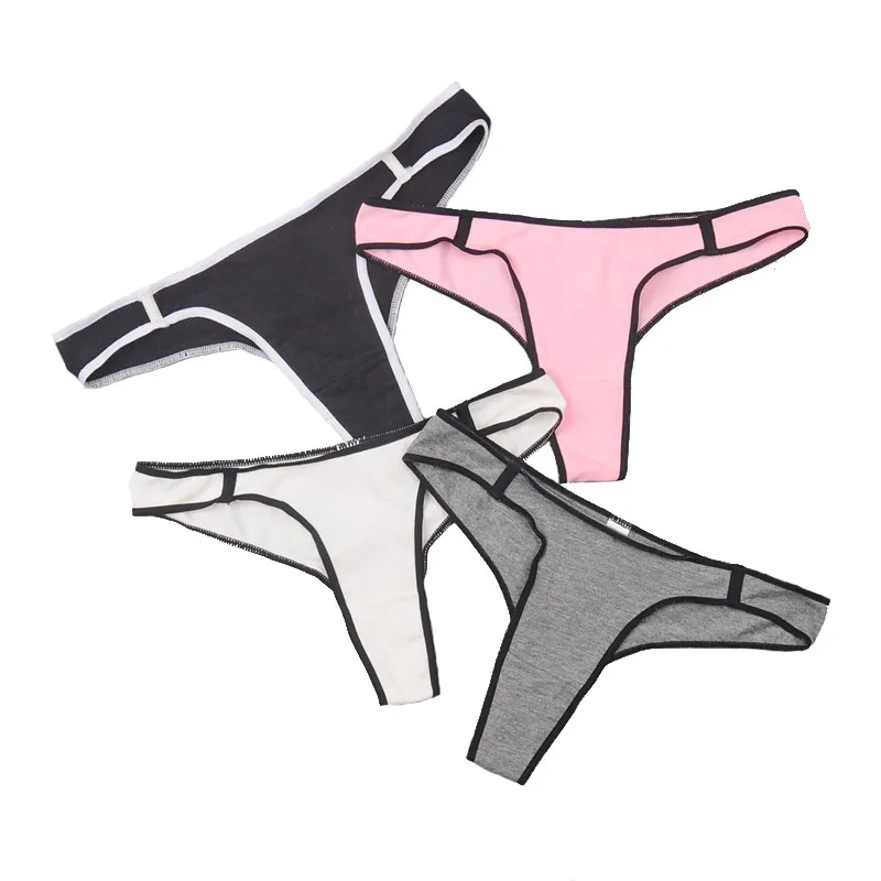 Plus Size Panties for Women Cotton Underwear Female Sexy Lingerie G String Girl Underpants Casual T Back Intimates Panty Thongs (1)