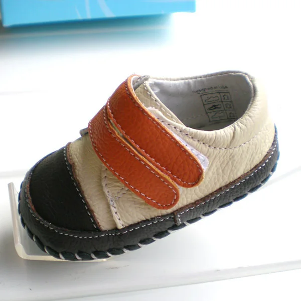 Sapatos da Criança por Atacado Nova Bebê Meninos Moda Retalhos Couro Genuíno Crianças Sapatos Casuais Primeiros Caminhantes Venda Quente Omn 5 Cheap Primeiros caminhantes