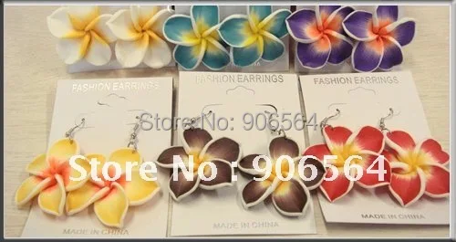 Multiple Color Hawaiian Plumeria Flower Frangipani Earrings Multiple Color Hawaiian Plumeria Flower Frangipani Earrings Fashion Nice Jewelry Free Shipping In Hair Accessories From Women S Clothing
