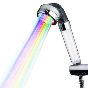 

color jump change Fashion LED Shower Heads Bath Room Colorful LED Shower Head Multiple Shower Head System for Sale LD8008-G23