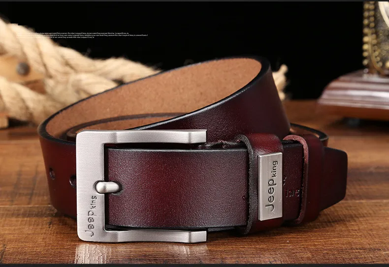 Alloy Pin Buckle Belt For Men Fashion Business Men Belts Vintage Style Gift Designer Best Quality 100% Upper Genuine Leather leather belt price