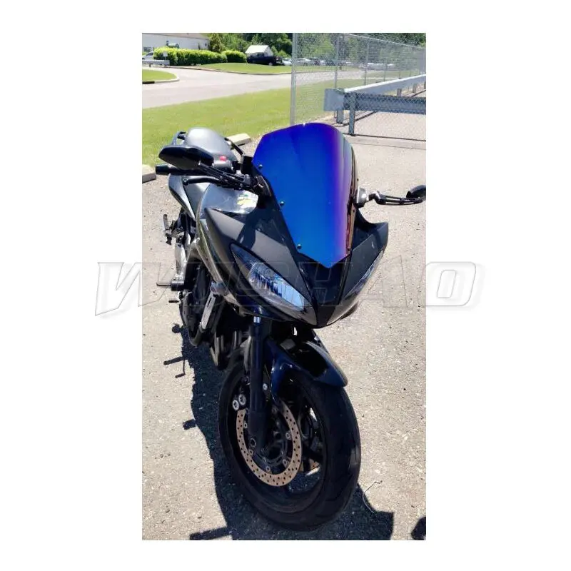 Мотоцикл двойной пузырь лобовое стекло ветер экран для 2007 2008 2009 2010 Yamaha FZ6 S2 600 FZ-6 FZS600 Fazer FZ 6 дым