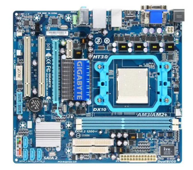 Для Gigabyte GA-MA78LM-S2H оригинальная б/у материнская плата для настольного компьютера