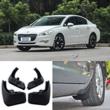 

4pcs High Quality ABS Mudguard Splash Guards Fender Mud Flaps For Peugeot 508