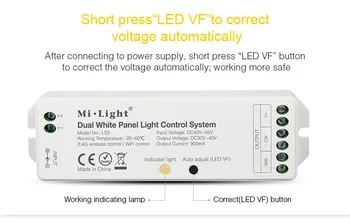 

DC42V-45V input LS3 Dual White Panel Light Controller DC30V-40V output 900MA Brightness Color temperature adjustment led Dimmer