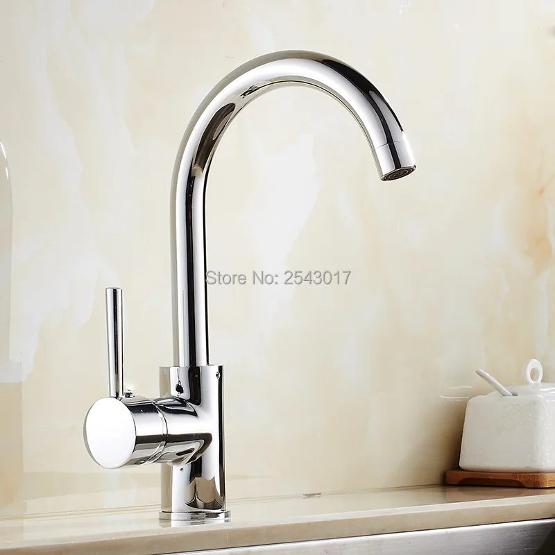  Wholesale Bathroom Basin Sink Mixer Taps 360 Swivel Spout Hot And Cold Water Faucet Chrome Polished - 32753169999