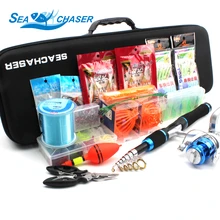 Excessive High quality 1.65M telescopic Lure Rod Set Casting Spinning Rod Fishing Reel Fishing Rod Reel Line Lures Hooks Moveable Bag