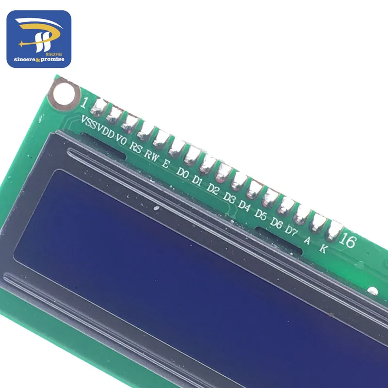 ЖК-дисплей 1602+ ЖК-модуль 1602, синий/желто-зеленый экран IIC/igc для arduino lcd 1602