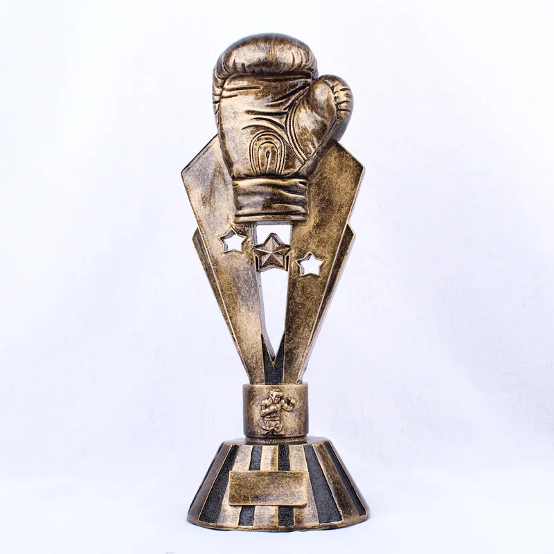 Nordic Retro Boxing Gloves Trophy Souvenirs Creativity Resin Arts And