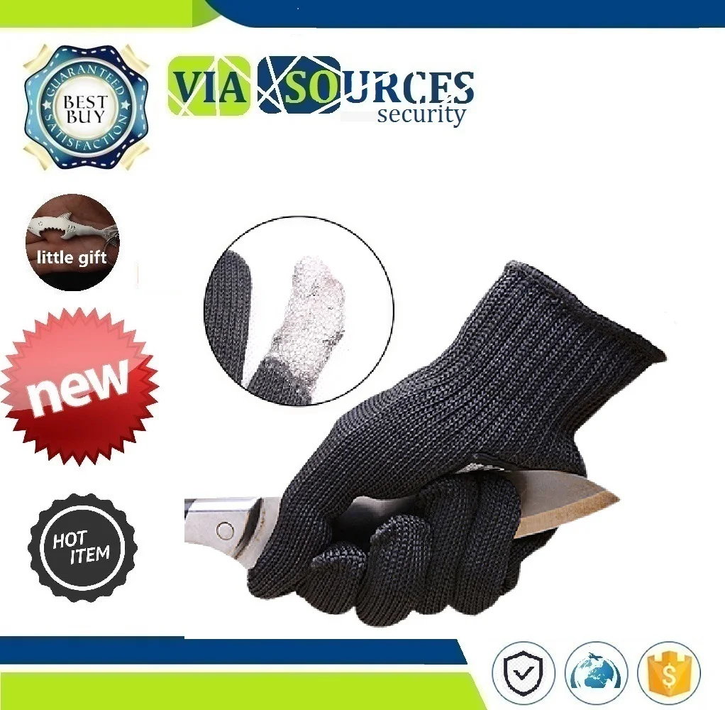 

Cut Resistant Protective Knife Anti-cutting Protection Steel Wire Mesh Gloves NEWBOLER Anti-cut Outdoor Fishing Hunting Gloves