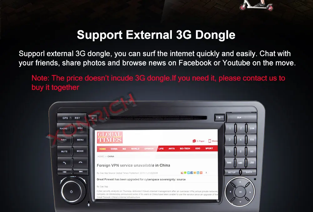 Excellent Two Din Car Multimedia player GPS DVD Player For Mercedes/Benz/ML/GL CLASS W164 ML350 ML500 GL320 Radio FM 11