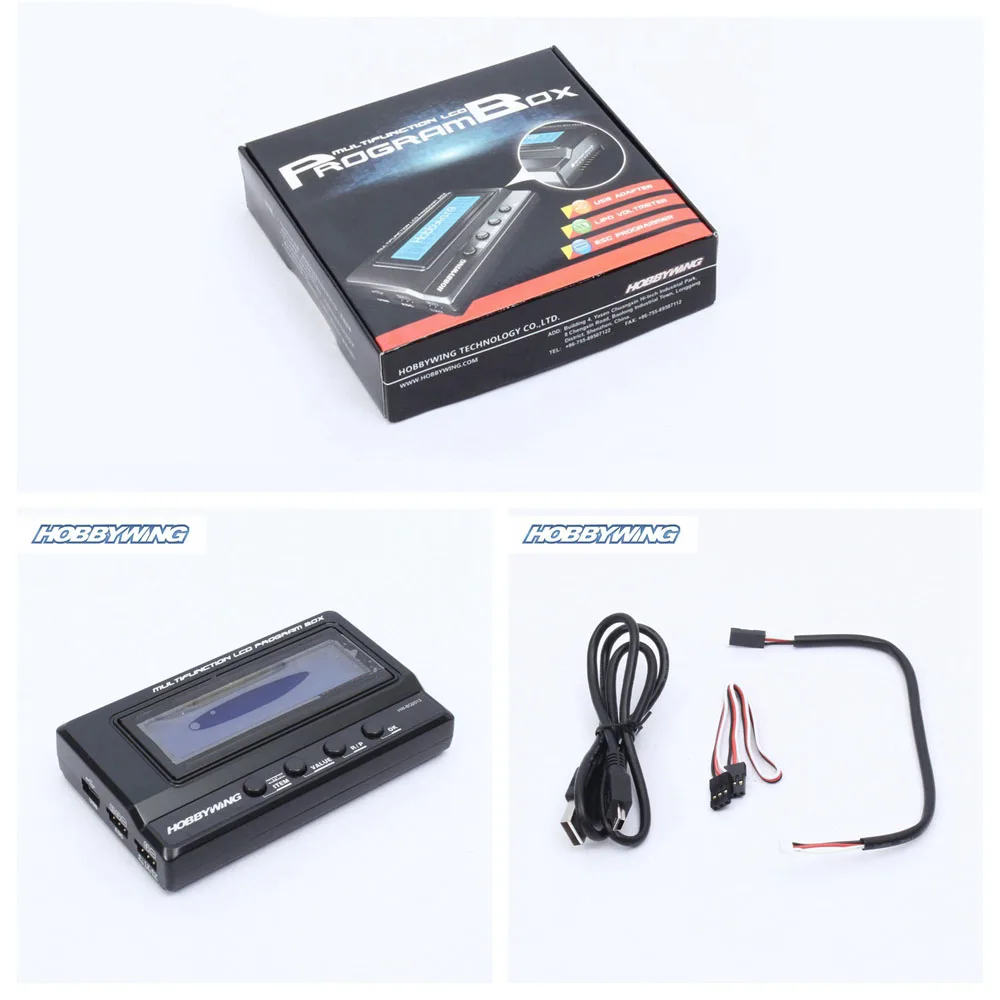 Hobbywing 3в1 Многофункциональный Профессиональный LCD программный ящик с детектором