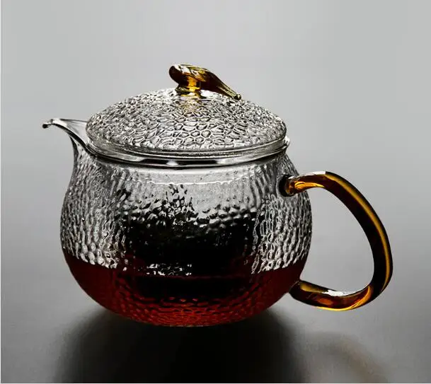 Chinese Style Heat Resistant Hammer Gl Teapot Filter Boil Chinese Style Heat Resistant Hammer Gl Teapot Filter Boil Scented Tea Effort Set Two Color Optional 550ml In Teapots From Home Garden On