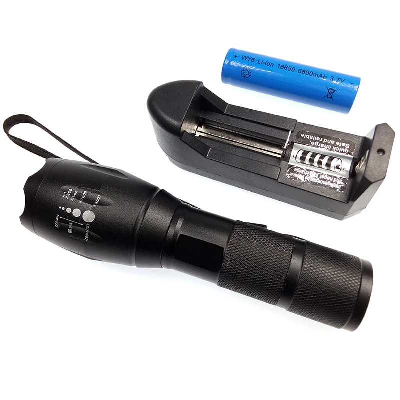 E17 3800 lumen CREE XM L2 LED Flashlight 3xAAA zoomable torch light tactical flashlights bike lamp