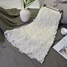 Высокая талия Фея тюль юбки для женщин женские элегантные Tessel Макси Длинная юбка Женский сезон: весна-лето черный бежевый Falda Mujer Faldas